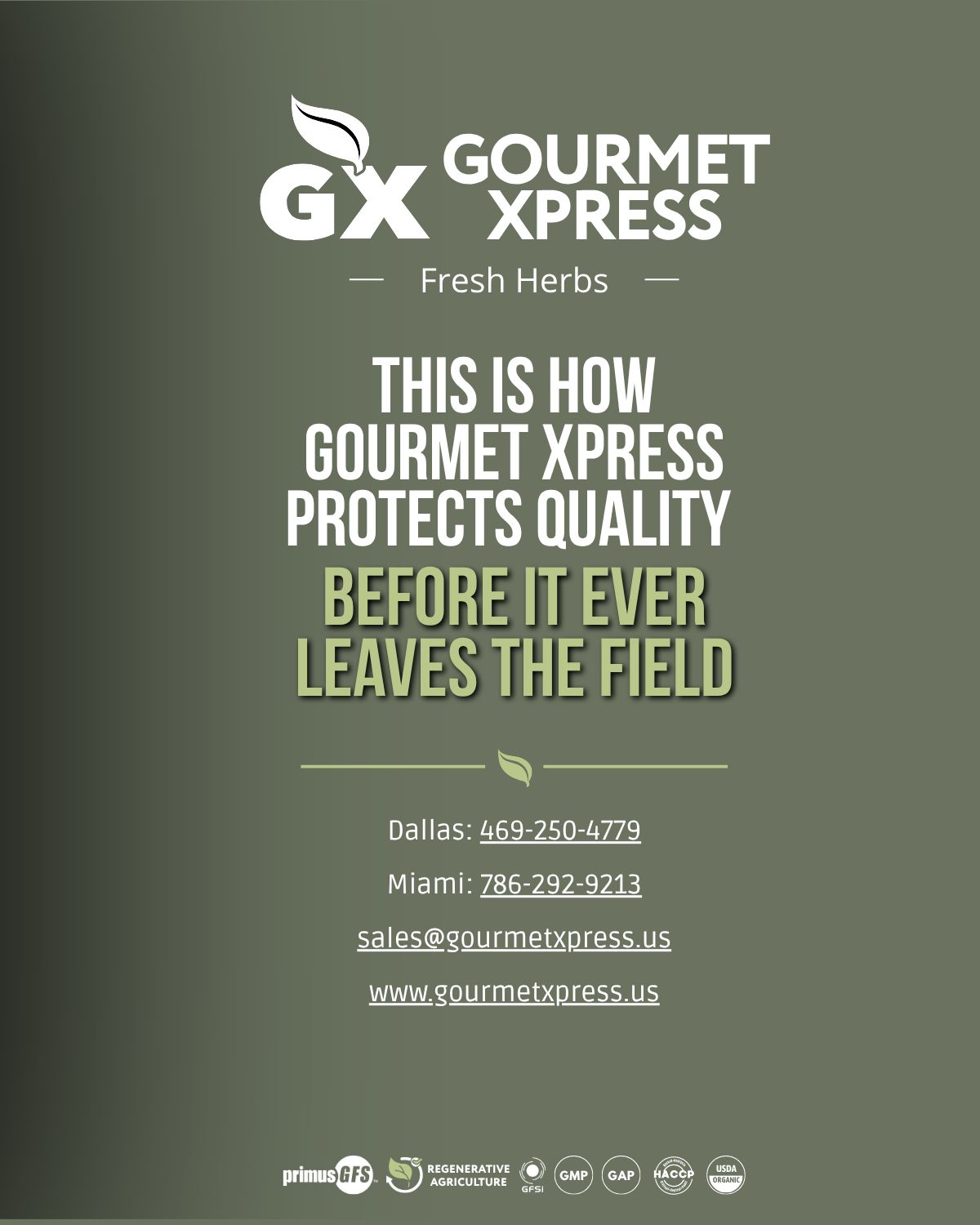 How Gourmet Xpress protects quality before product leaves the field